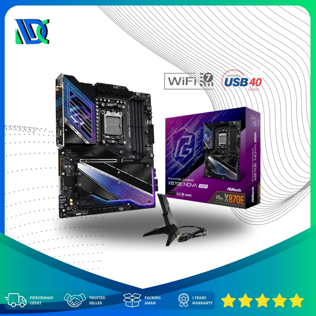 ASRock X870E Nova WiFi Motherboard AMD AM5 DDR5