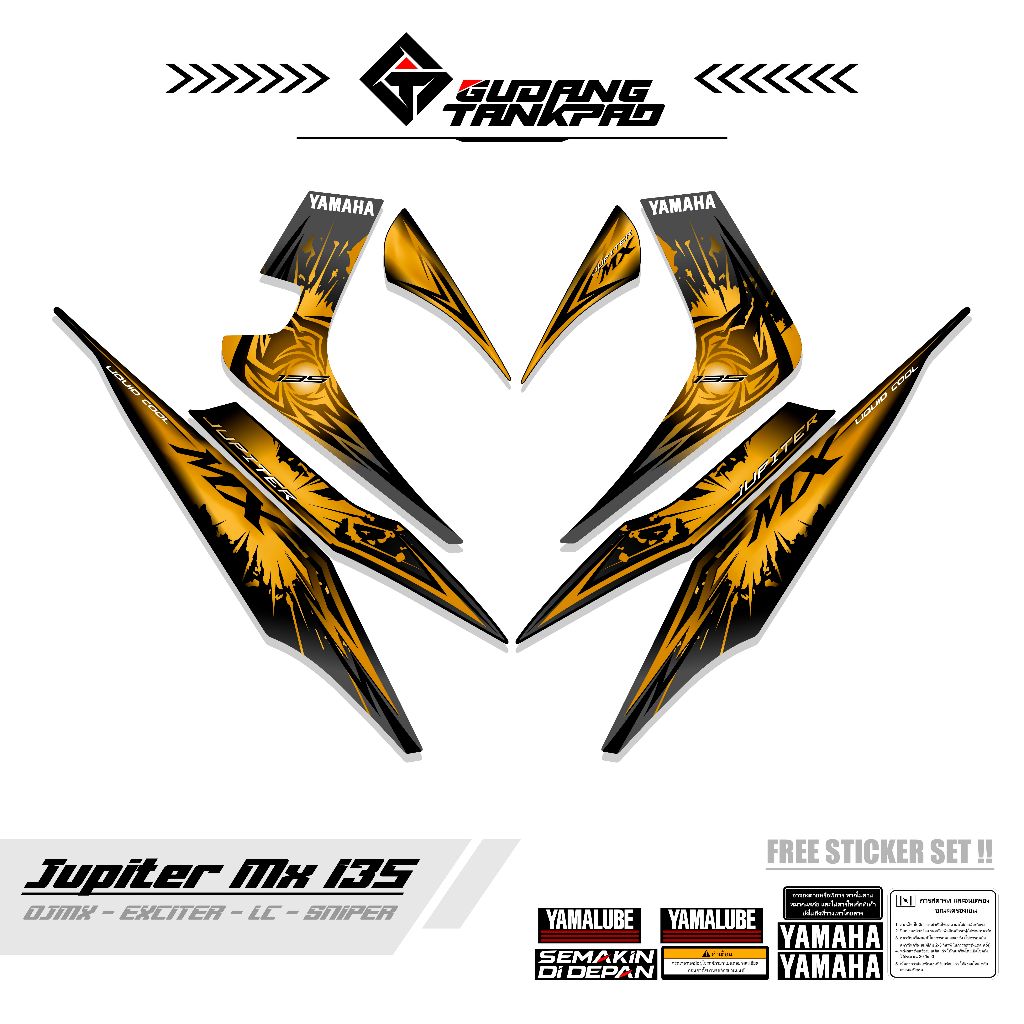 STRIPING MOTOR YAMAHA JUPITER MX OLD 135 / MTF 10 / STIKER STRIPING MX LAMA 135 / STRIPING MX OLD 13