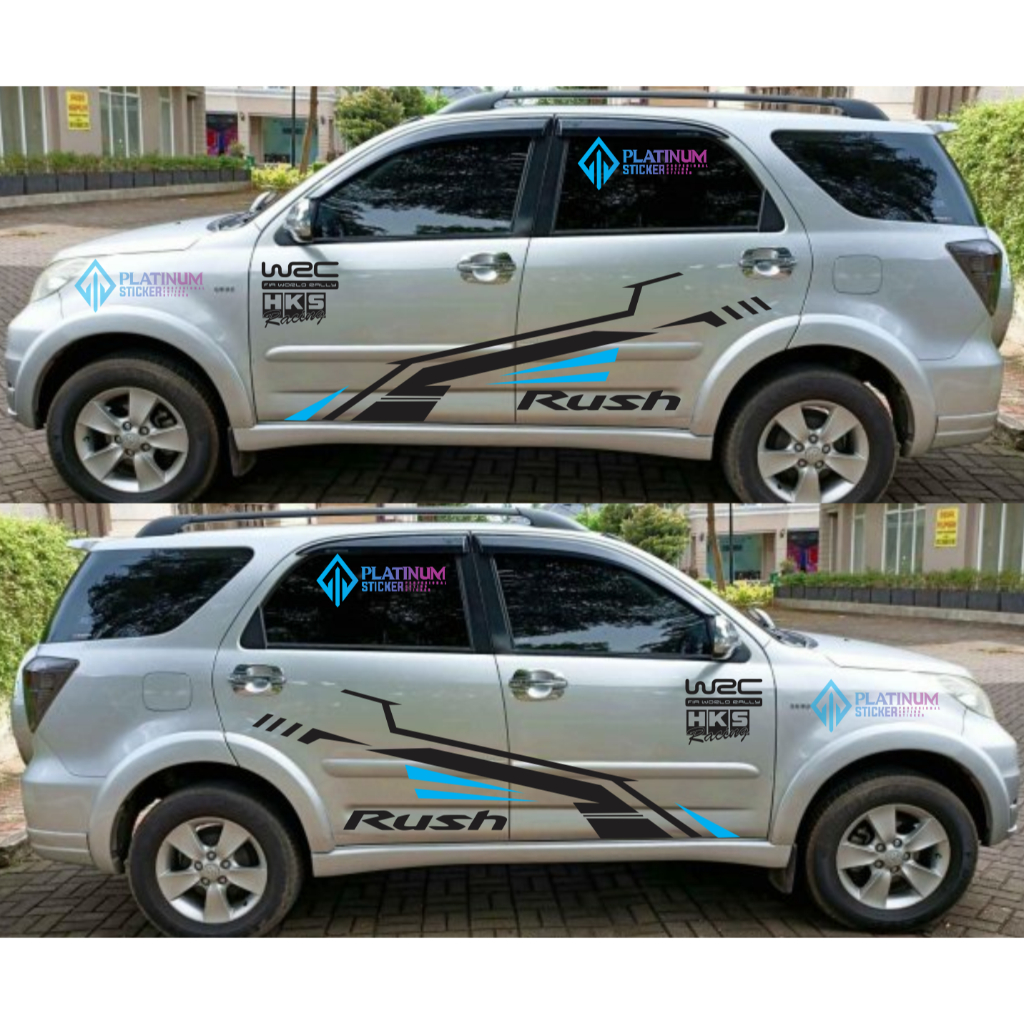Stiker Mobil Terios Rush Stiker Striping WRC Stiker mobil Terios Rush Terlaris