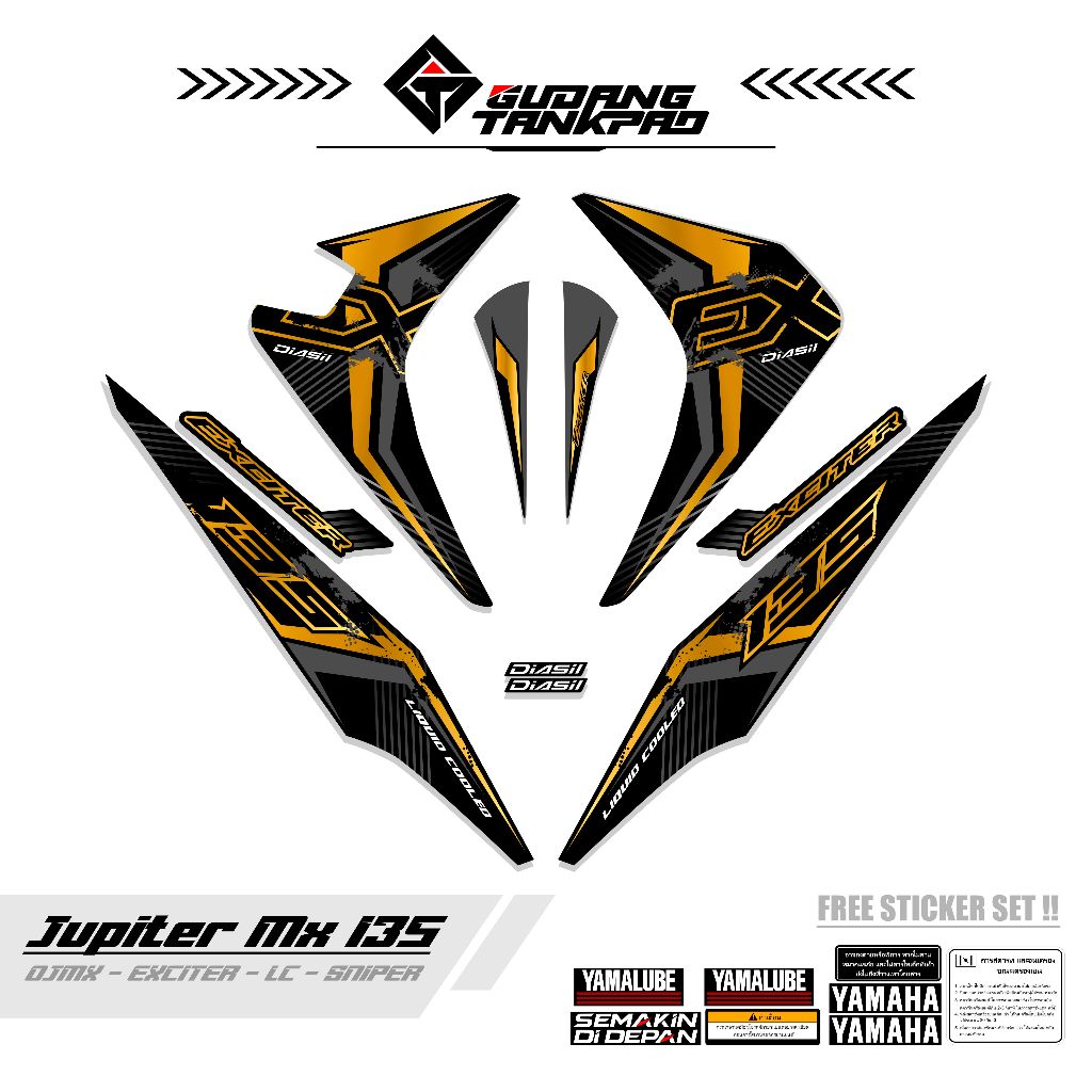 STRIPING MOTOR YAMAHA JUPITER MX OLD 135 / MTF 15 / STIKER STRIPING MX LAMA 135 / STRIPING MX OLD 13