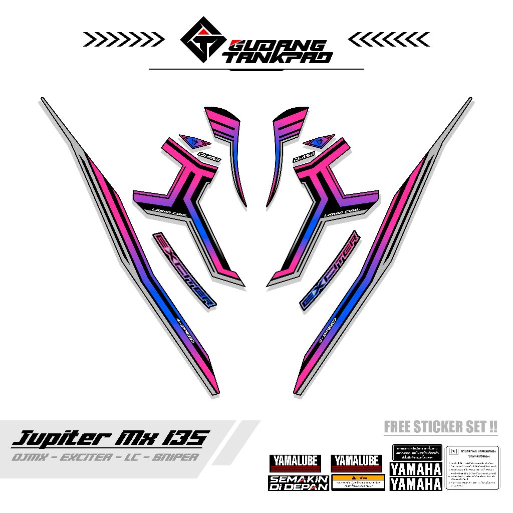 STRIPING MOTOR YAMAHA JUPITER MX OLD 135 / MTF 21 / STIKER STRIPING MX LAMA 135 / STRIPING MX OLD 13