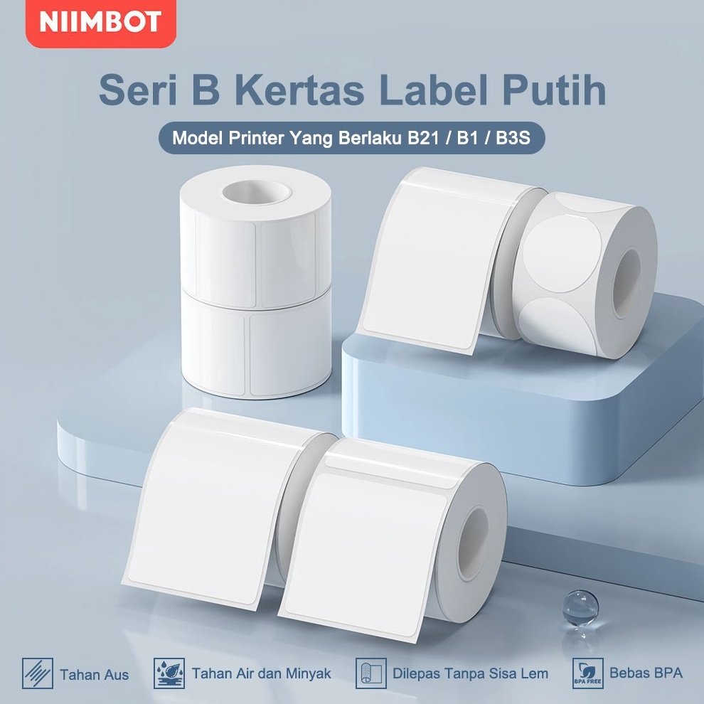 

KODE B19O NIIMBOT B21B1B3S Kertas Stiker Label Termal Putih Lebar Pakaian Harga Komoditas Makanan