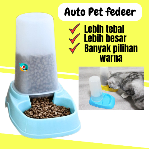 Auto Pet Feeder Tempat Makan Minum Kucing Dispenser Auto Pet Feeder Otomatis