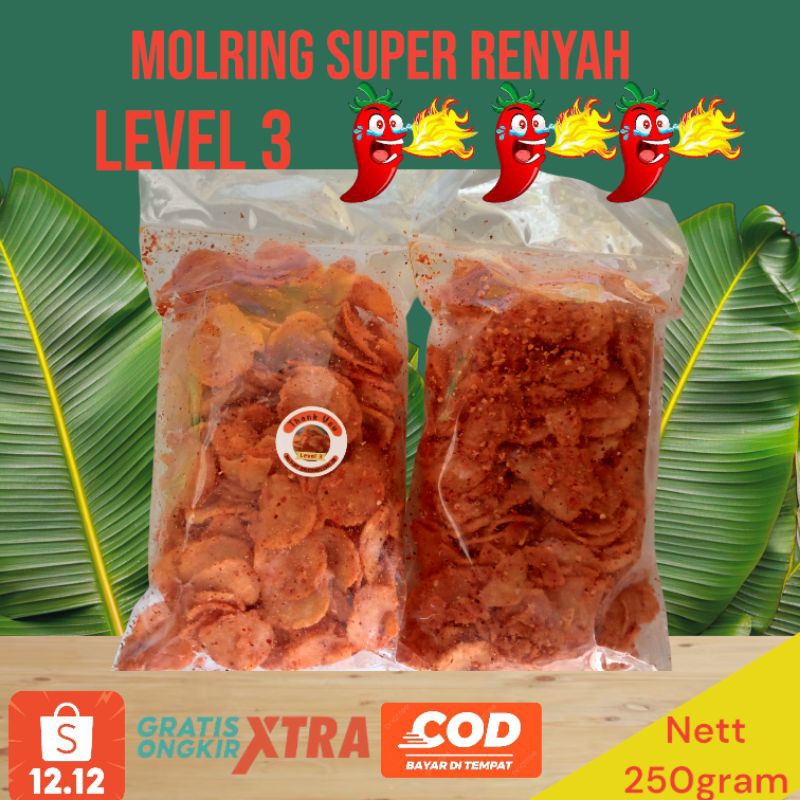 

molring super renyah level 3,2,1 dan original /cimoring/moring /molring pedas