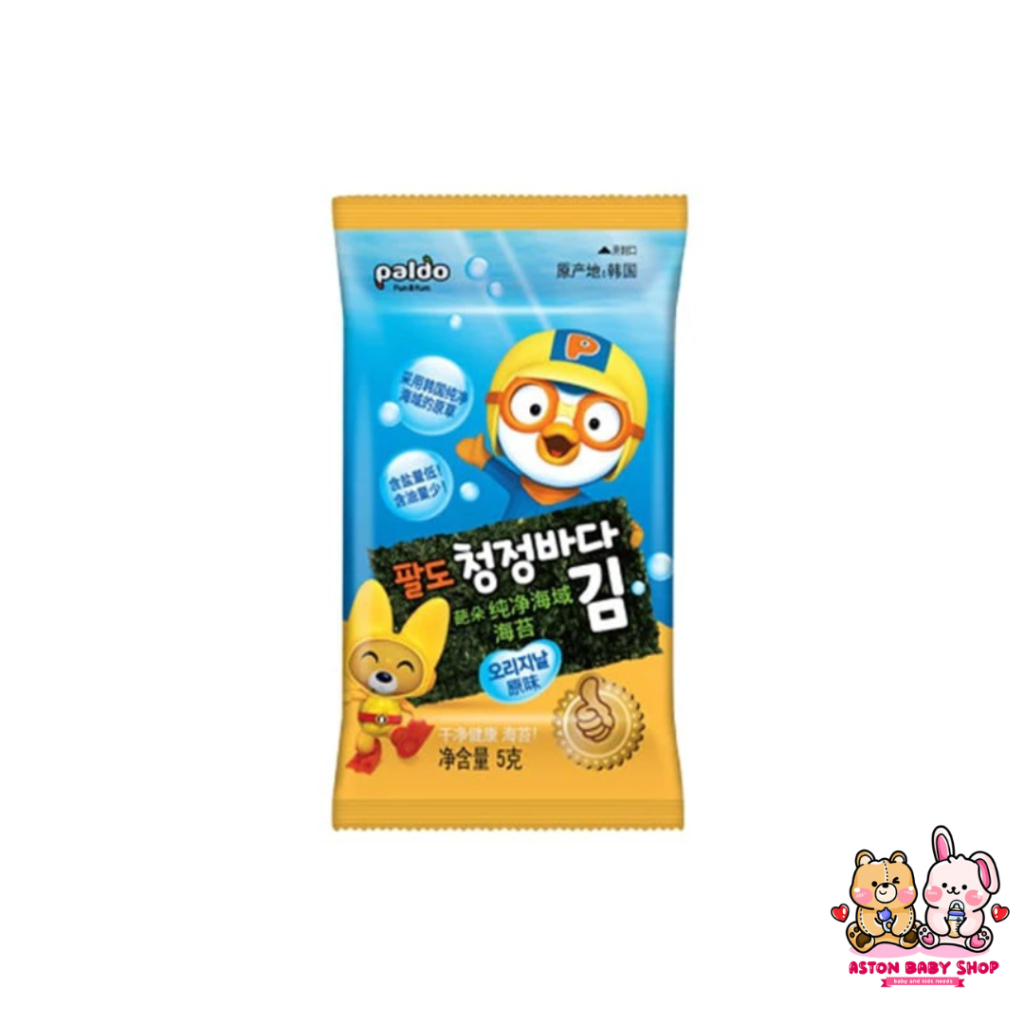 

Paldo Pororo Seaweed Ori 5gr x 2 pc Nori Snack Anak