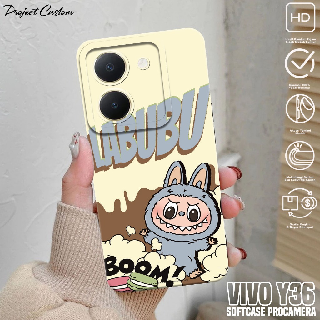 Softcase Hp VIVO Y36 - Case Hp VIVO Y36 ( Labubu 2 ) Silikon Hp VIVO Y36 - Casing Hp VIVO Y36 - Cass