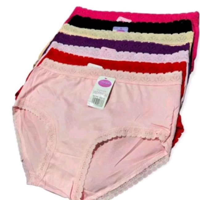 Super 6PCS CELANA DALAM WANITA DEWASA FULL RENDA 717  CD WANITA FULL RENDA SIZE LXXL