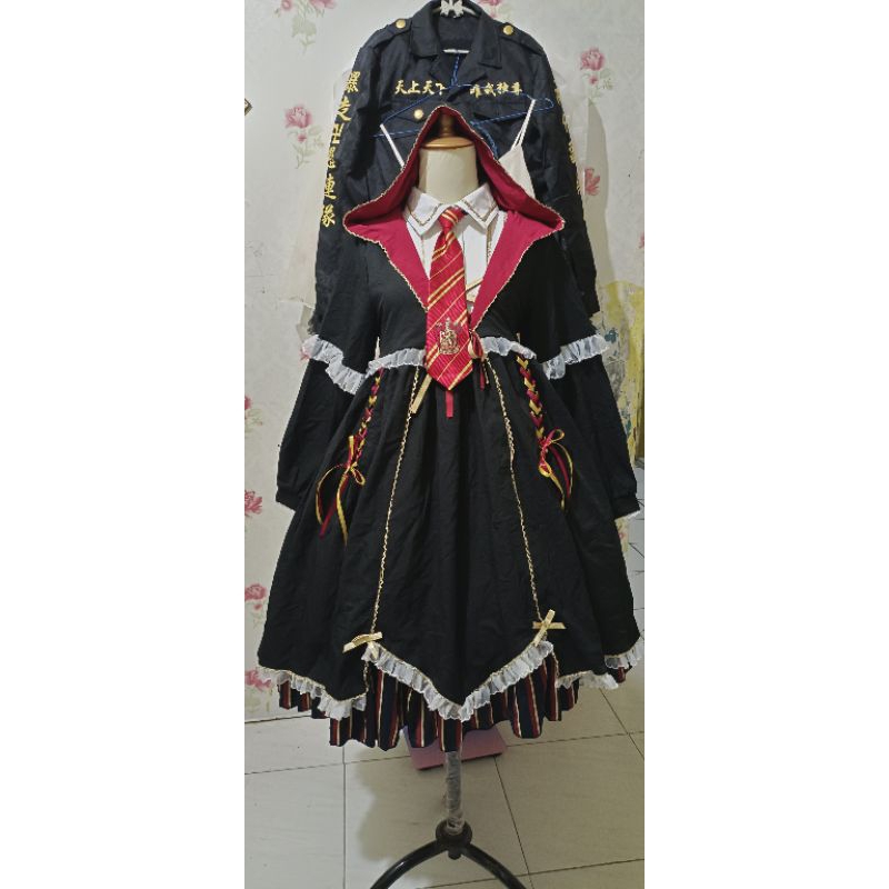 Lolita Harry Potter/Lolita hitam kawaii/dress lolita hitam lucu
