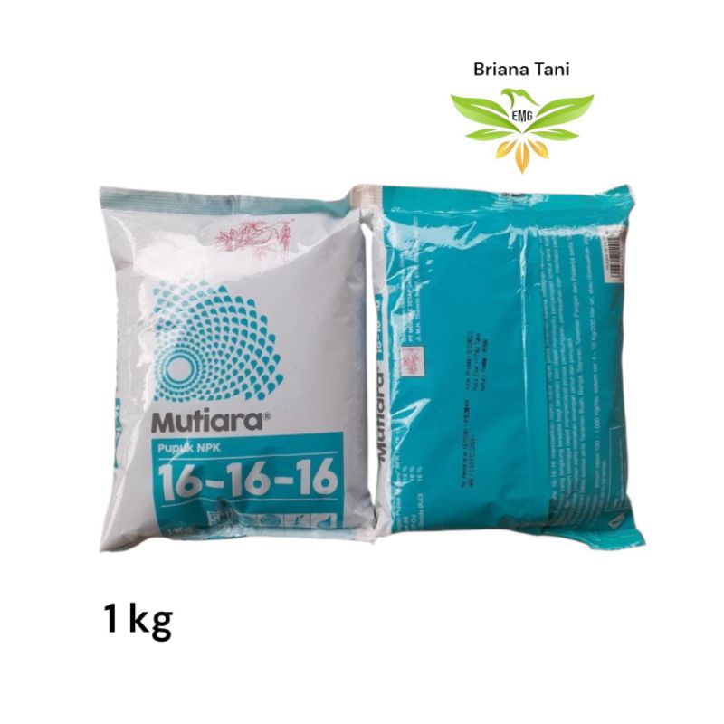￼Mutiara 16 16 16 1kg Pupuk NPK Untuk Segala Jenis Tanaman Meroke Yaramila Unik 16 Nitrogen (N) 16% 