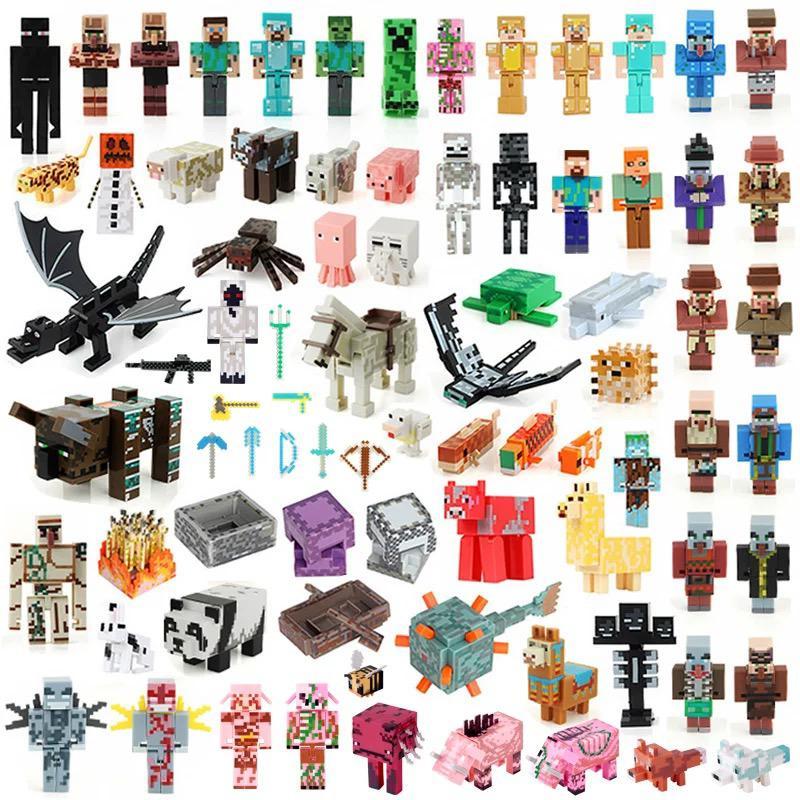 NEW Action figure Minicraft 4-10 cm satuan bisa pilih harga untuk 1 pcs. topper kue. Bisa digerakkan