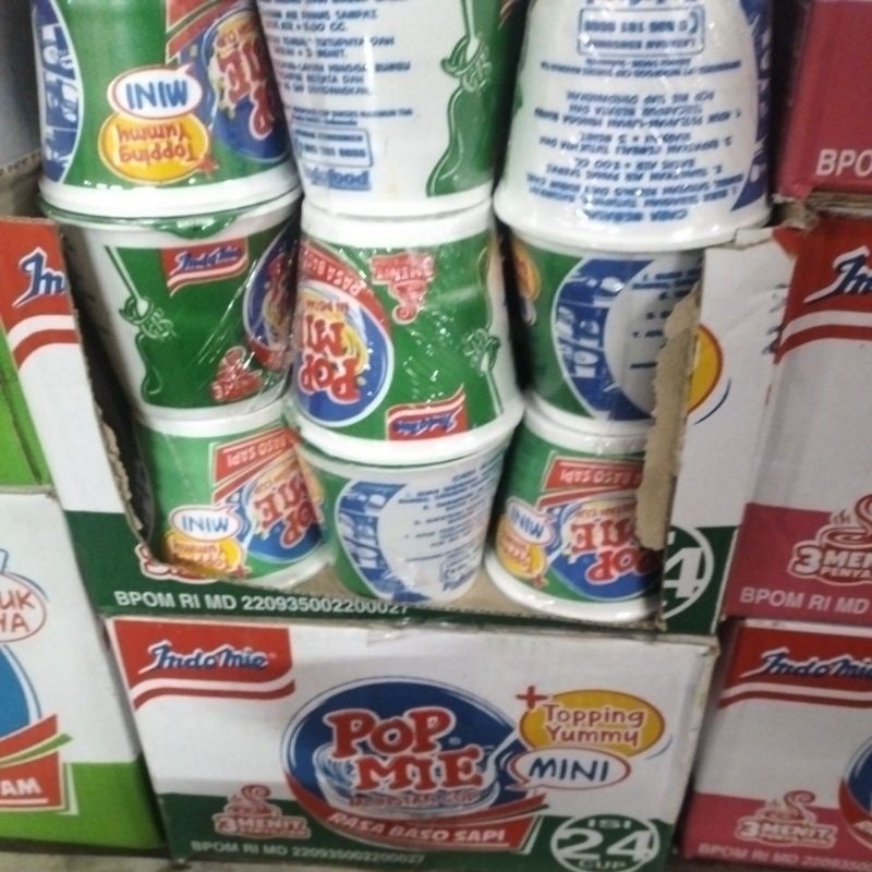 

Pop mie mini baso sapi 1 dus isi 24