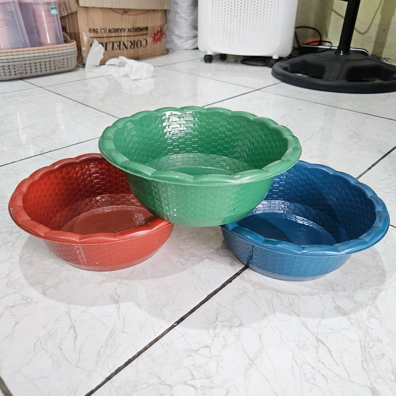 

12PCS!!! WSK PANDAI isi 12 PCS!! Waskom pandai / waskom pandai Plastik / waskom hajatan /waskom berkatan / baskom plastik