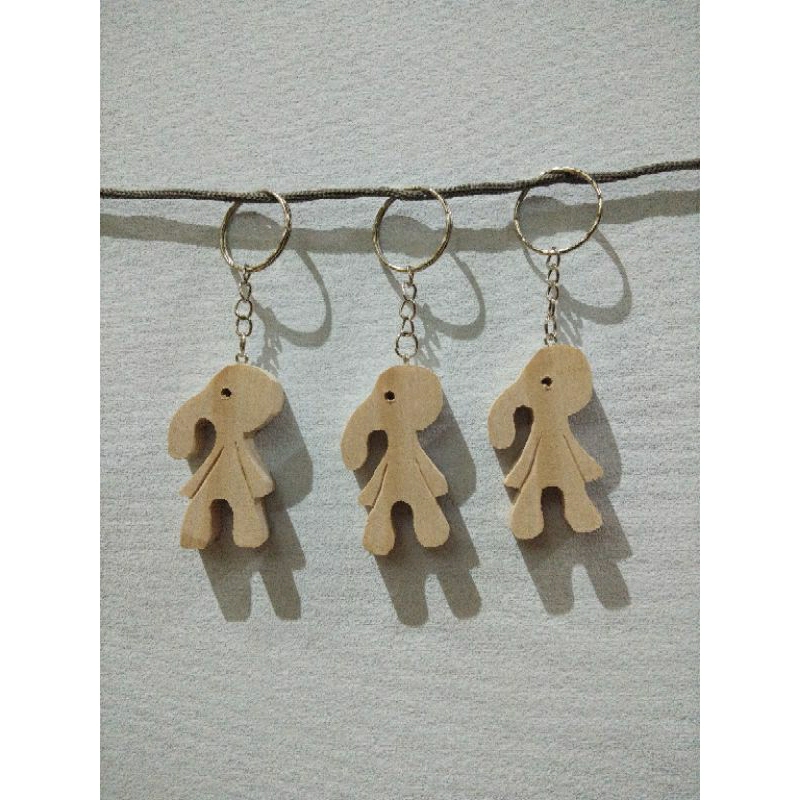 Gantungan Kunci Unik Squidward (Tampan dan Berani) Bahan Kayu