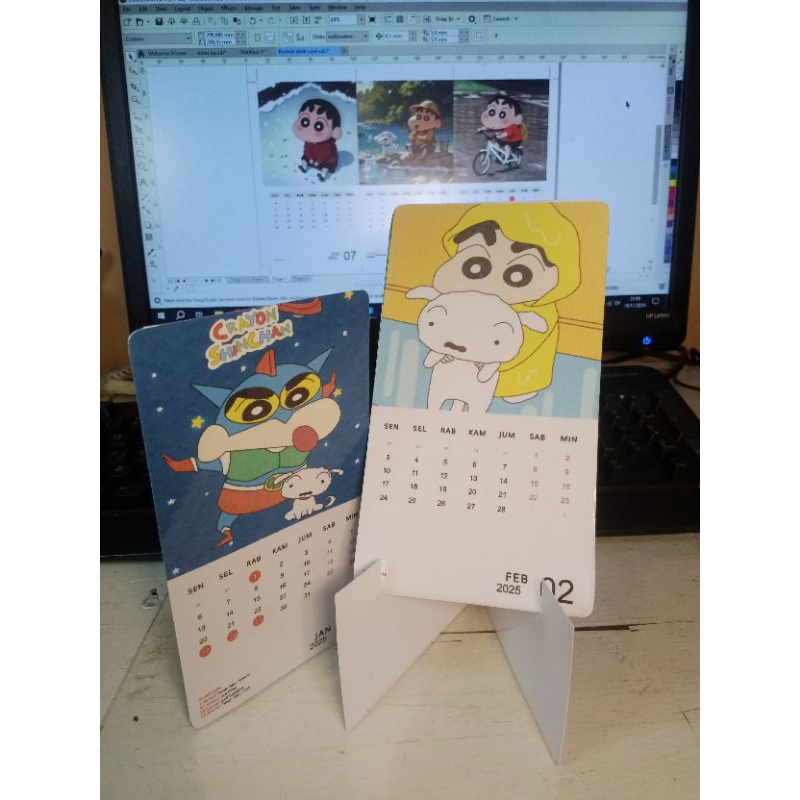 

kalender meja custom estetik