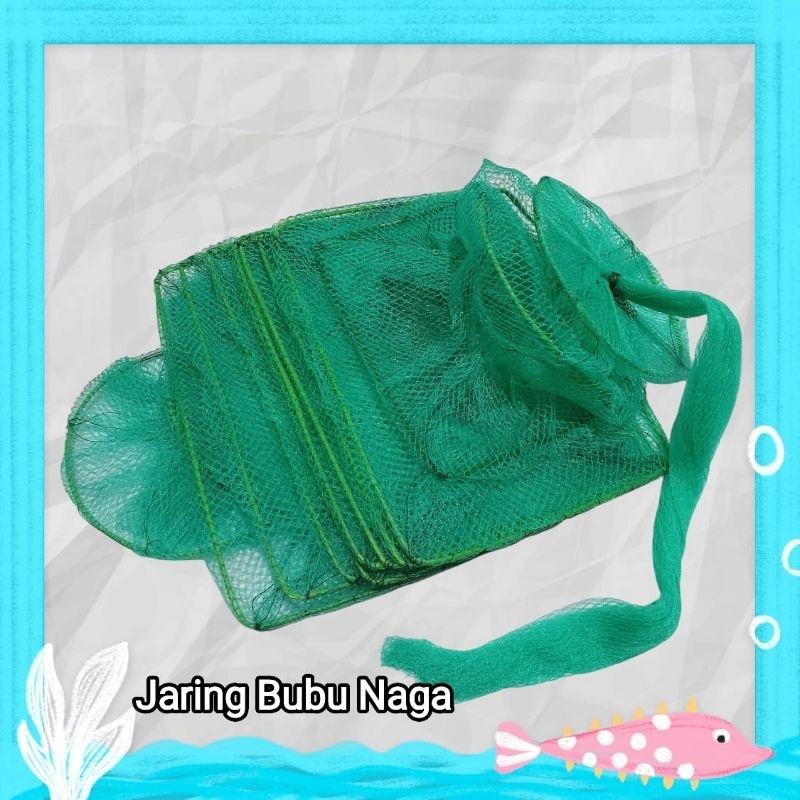 Jaring Bubu Naga Penangkap Ikan Udang Kepiting - Hijau