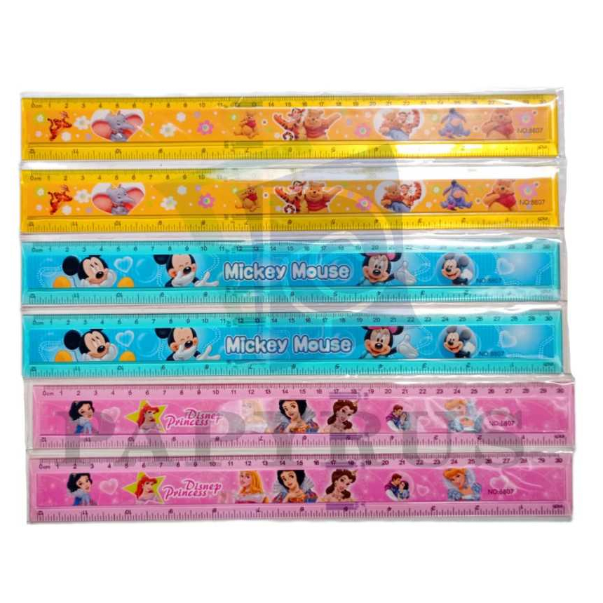 

RULER / GARISAN / PENGGARIS PLASTIC / PENGGARIS PLASTIK / PENGGARIS MOTIF / PENGGARIS FANCY 30CM 8807