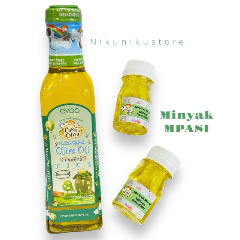 

Minyak MPASI EVOO CASA DI OLIVA Zaitun Murni 50ml Extra Virgin Olive Oil BB Booster