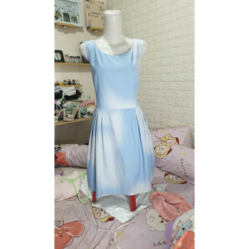 Sky Blue Dress / Dress Sky Blue / Dress Biru / Dress Preloved / Preloved Dress