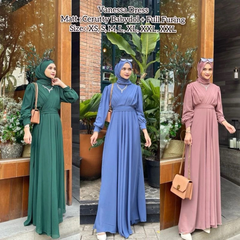 gamis abaya denim preloved