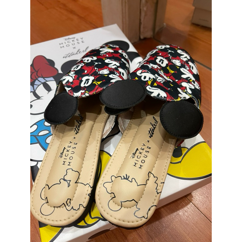 Mickey Mouse Ittaherl Mules Rouge size 40 Brand New