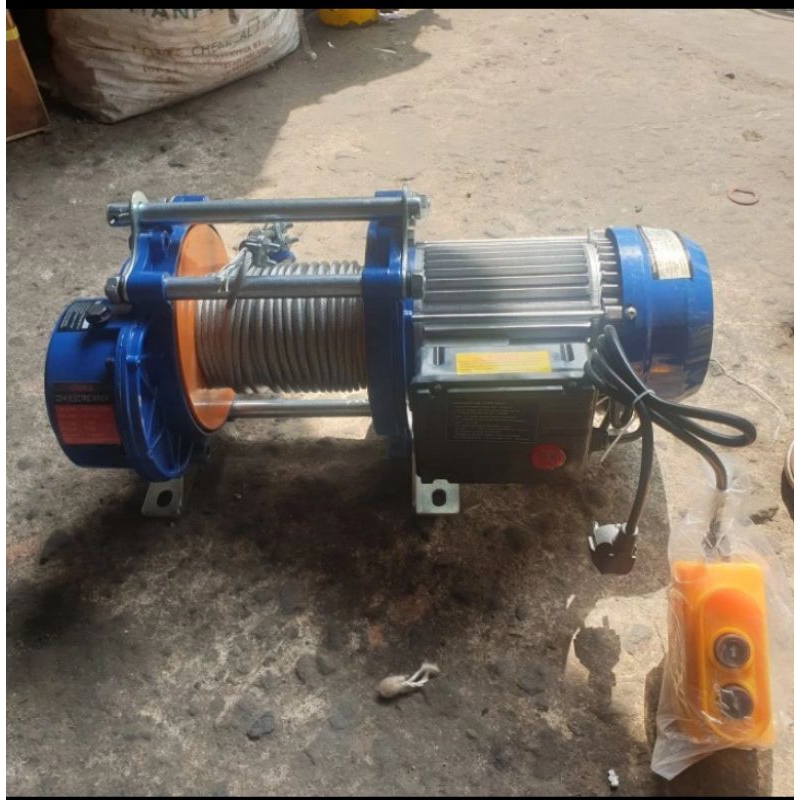 electric winch hoist 1500kg x 150 meter katrol listrik 1500kg