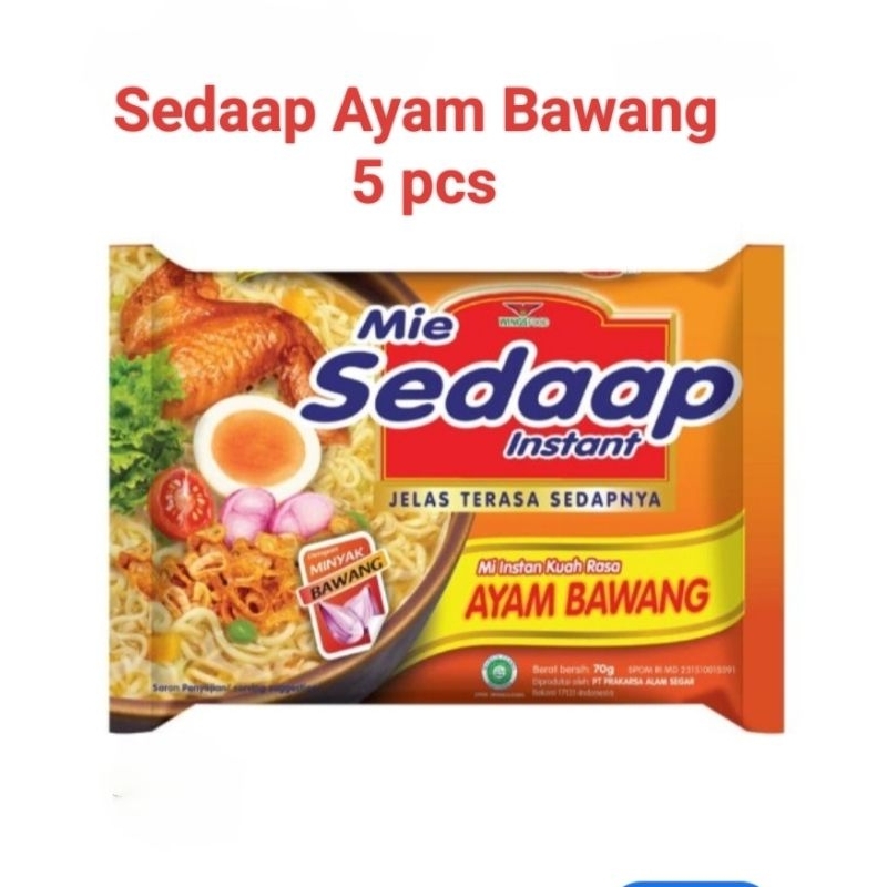 

Mie Sedaap kuah 70 gr x 5 pcs