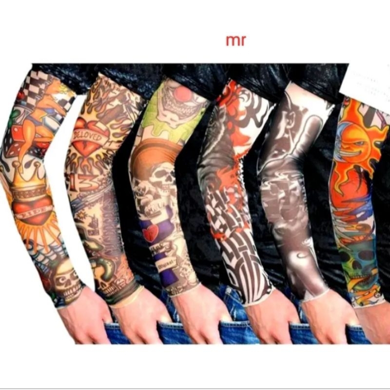 SARUNG LENGAN TANGAN TATTO _MANSET TANGAN MoTIF TATTO temporary