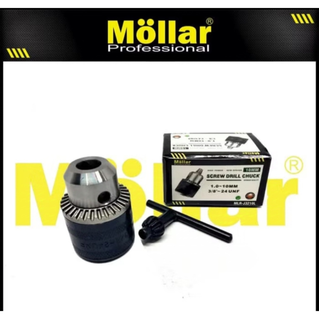 Kepala bor Mollar 10mm 3/8 - kepala bor mollar chuk besi
