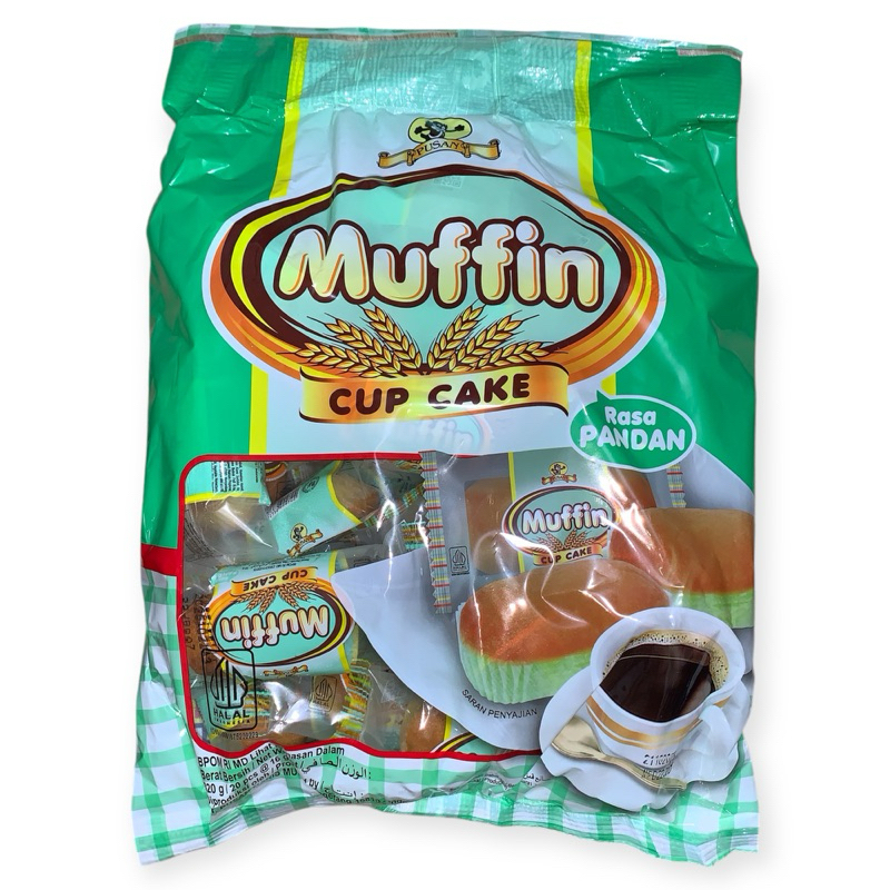 

PUSAN MUFFIN CUP CAKE - RASA PANDAN (320g / 20pcs @16g)