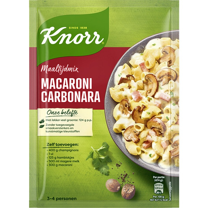 

Holland Knorr Mix Macaroni Carbonara 64g