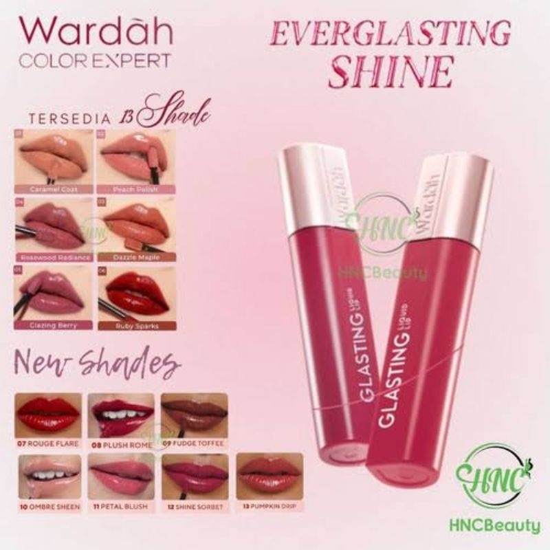 WARDAH GLASTING LIQUID LIP - Terbaru