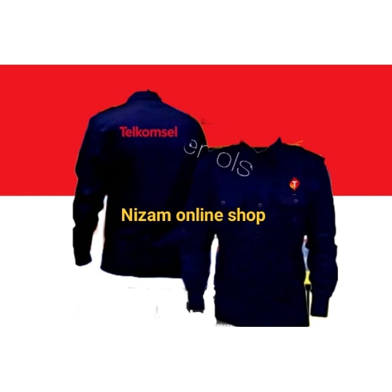 Kemeja Telkomsel seragam Telkomsel baju Telkomsel Pdh Telkomsel Kemeja kerja Telkomsel seragam kerja