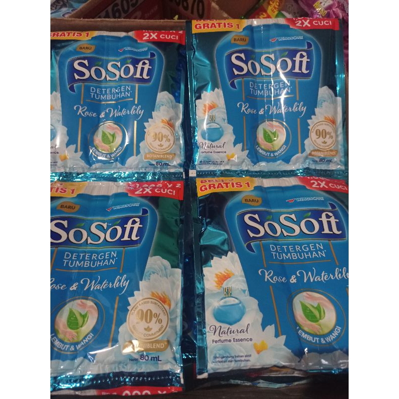 SoSoft detergen cair sachet