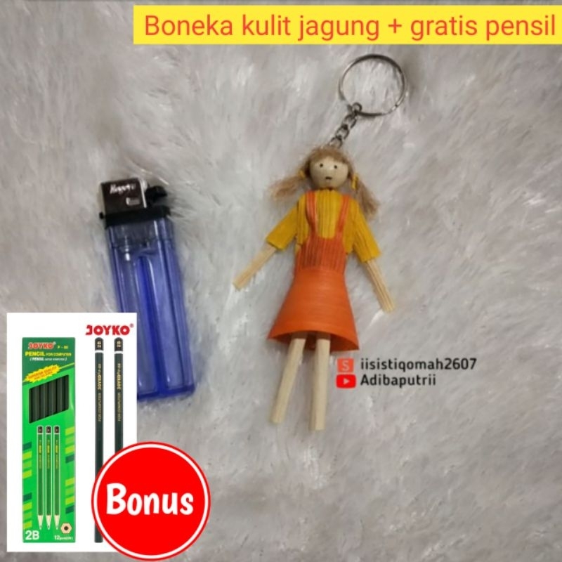 

Hiasan pensil squidgame + gantungan kunci dari kulit jagung