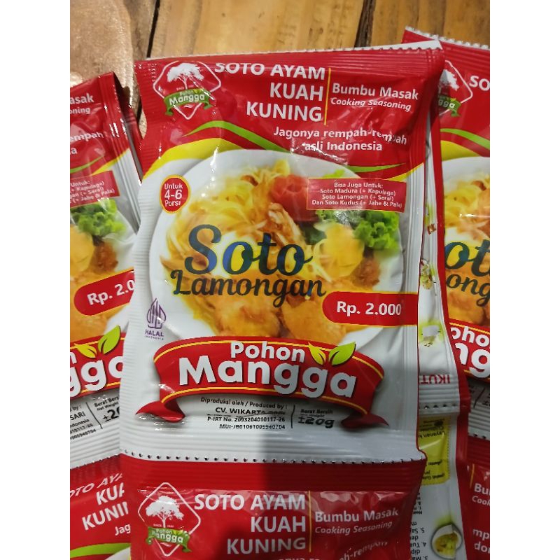 

SOTO LAMONGAN/ Soto Ayan kuah kuning Cap pohon mangga/ bumbu masak 20g