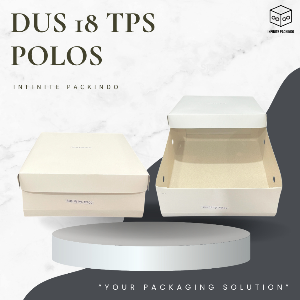 

(ISI 500 LEMBAR) Dus Kue TPS Polos Ukuran 18 x 18