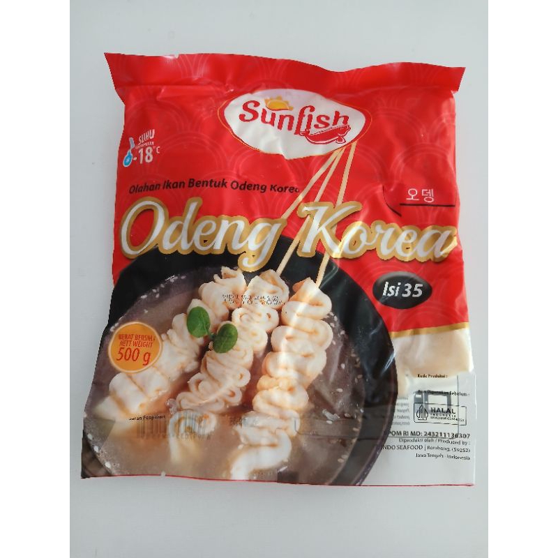 

sunfish odeng korea 500gr isi 35 - frozen food