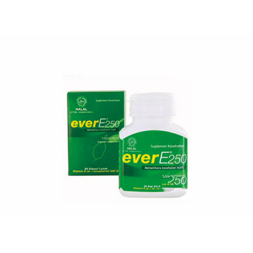 EVER E 250 BOTOL / EVER E BOTOL ISI 30 / VITAMIN KULIT EVER E / EVER E 250 BOTOL ISI 30