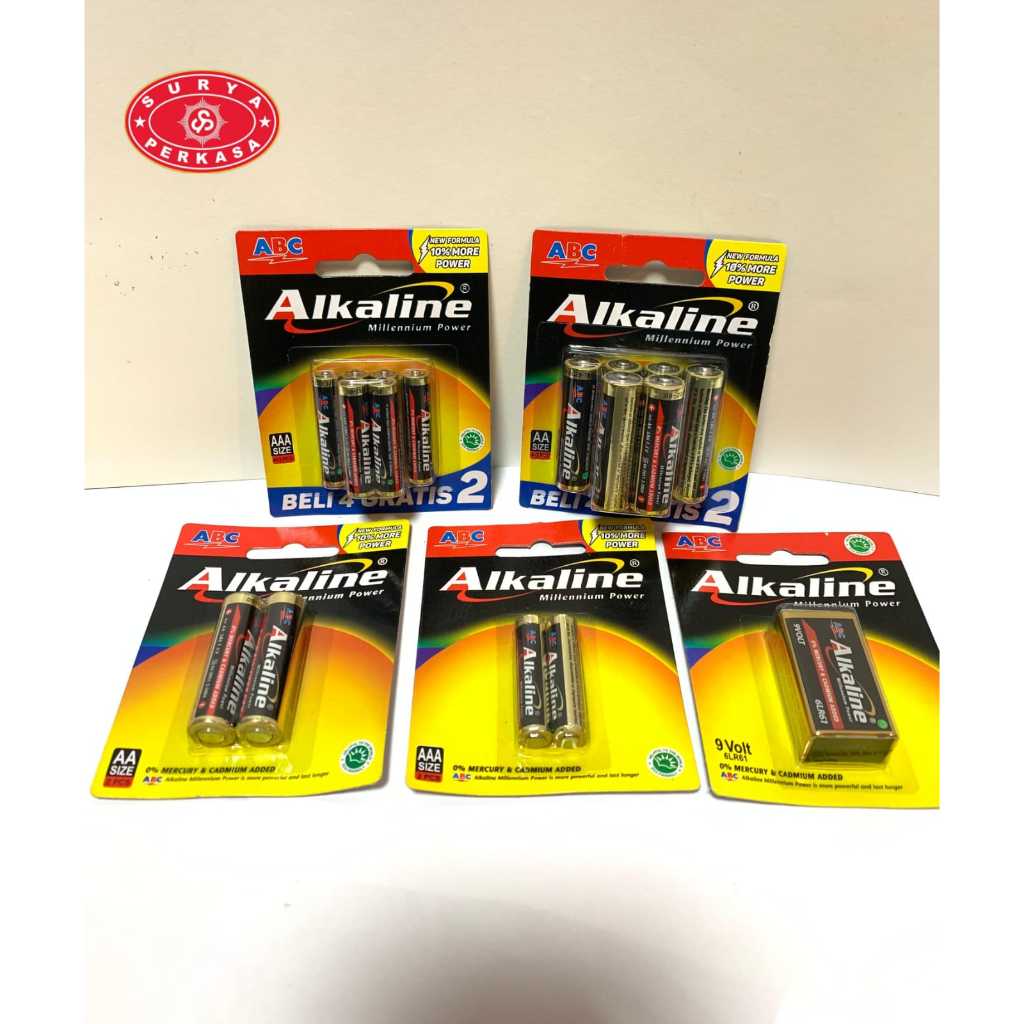 SURYA PERKASA- BATERAI ABC ALKALINE AA/AAA 1.5V-BATTERY