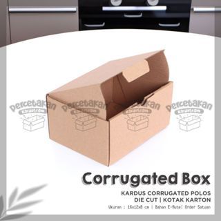 

Kardus Corrugated 16x12x8 CM | Die Cut | Kotak Karton | Box Packing Souvenir Pizza