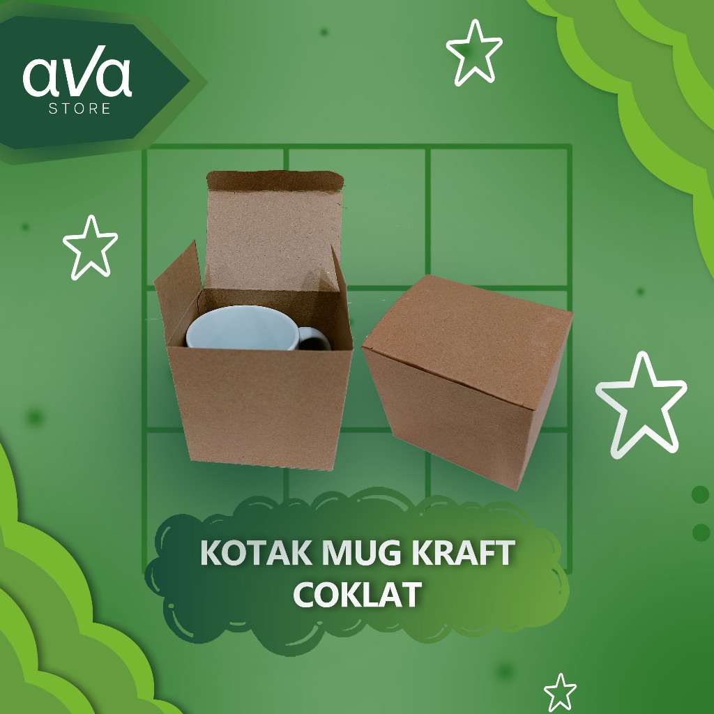

KOTAK MUG KRAFT POLOS WARNA COKLAT