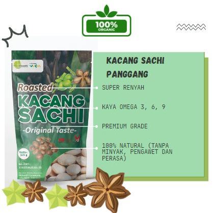 

CEMILAN SEHAT KACANG SACHA INCHI - ROASTED KACANG SACHA INCHI - SACHA INCHI PANGGANG / ROASTED 125 GR