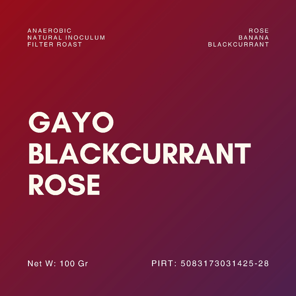 

PROMO Gayo Bcurrant Rose 100 Gr roasted beans specialty coffee biji kopi