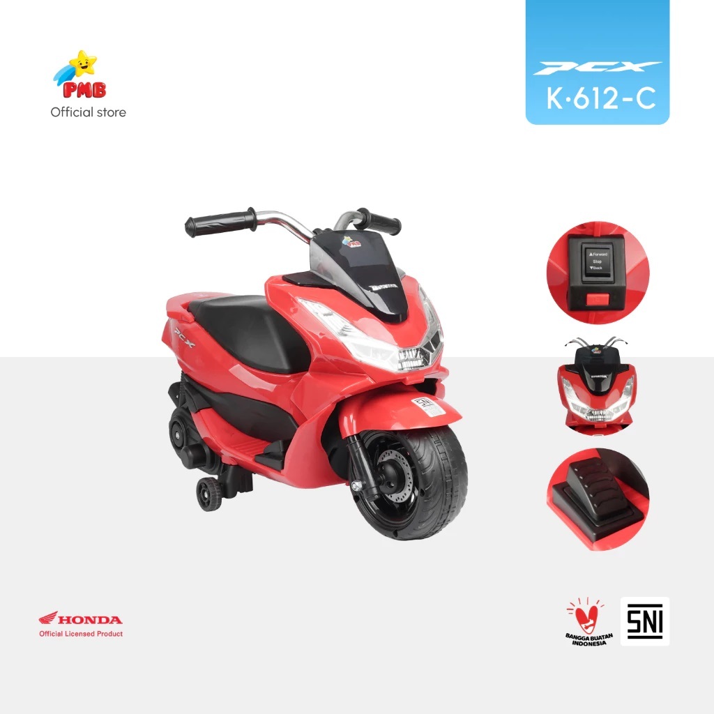 MOTOR AKI MINI ANAK PMB K612C BISA DI CAS /MOTOR AKI ANAK PCX K612C PEDAL GAS/KADO ULTAH ANAK