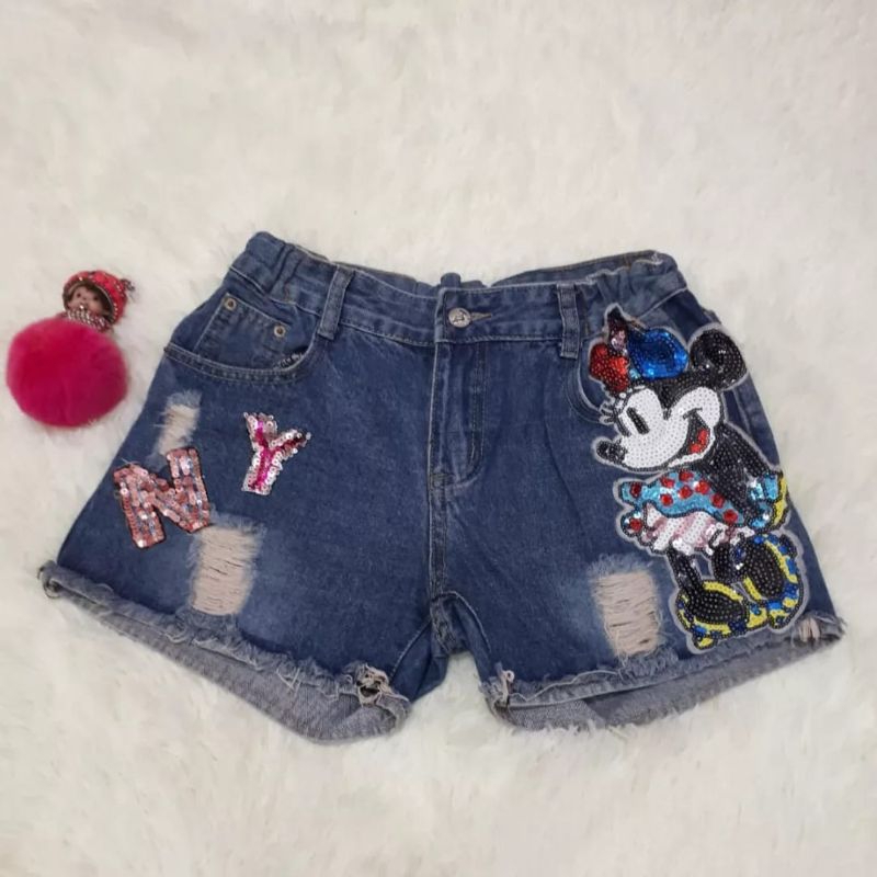 preloved celana pendek jeans cewek second - celana pendek wanita second