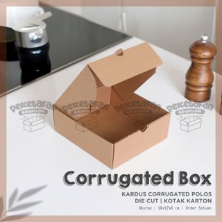 

Kardus Corrugated 16x17x6 CM | Die Cut | Kotak Karton | Box Packing Souvenir Pizza