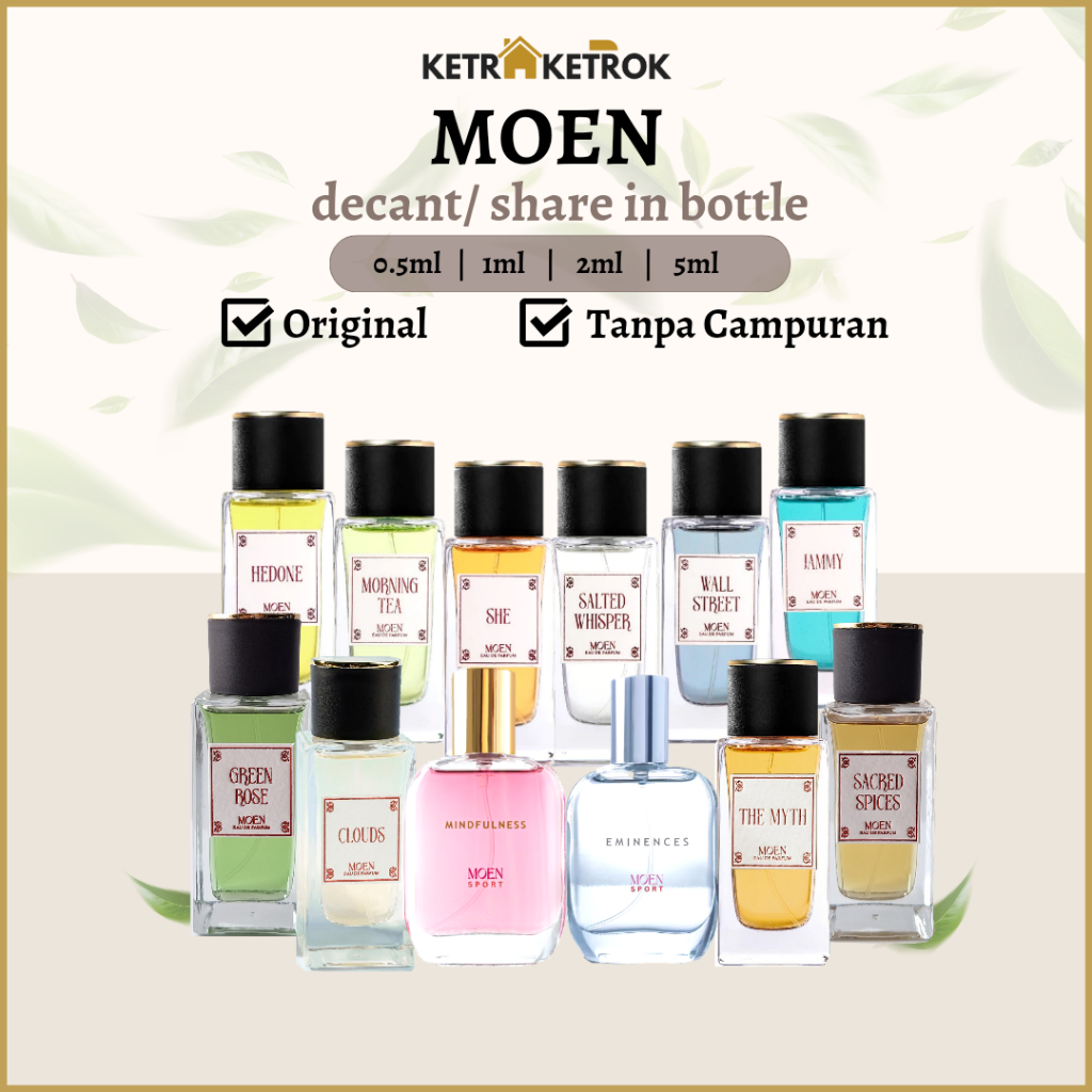 Decant Share Perfume MOEN Eminences Mindfulness The Myth Clouds She Jammy Morning Tea Hedone Wall St