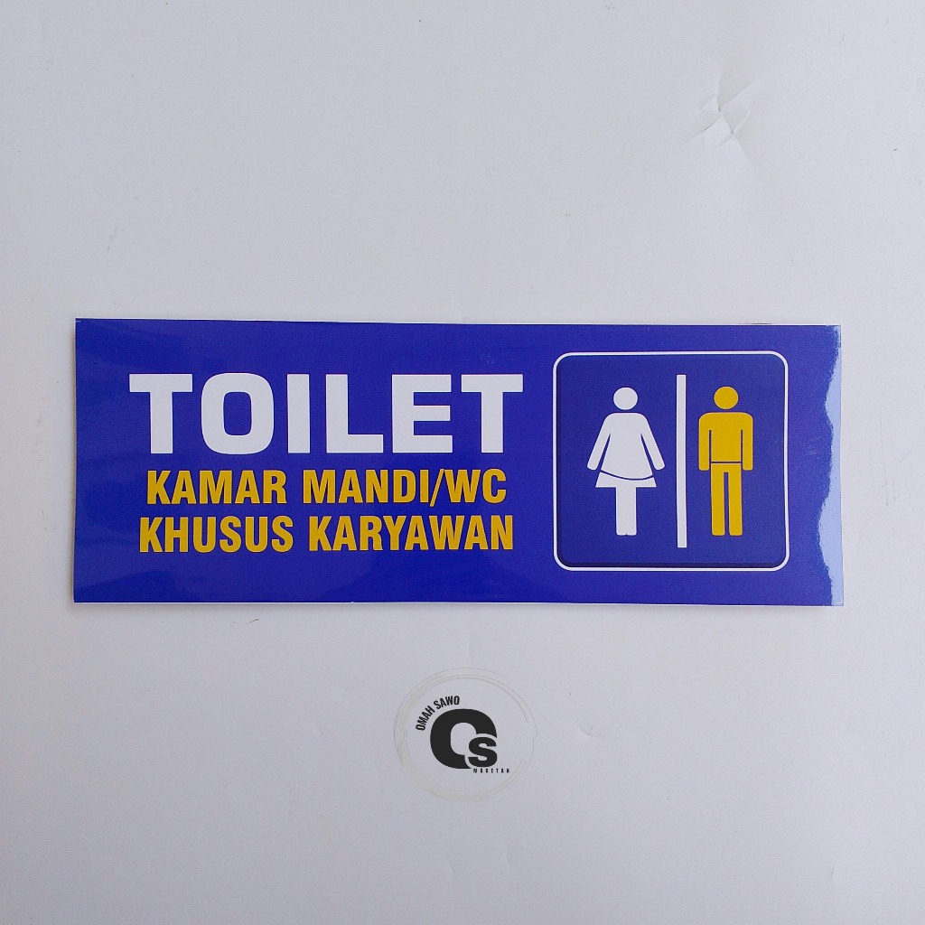 

Stiker Toilet Khusus Karyawan - Kamar Mandi Karyawan - Stiker WC