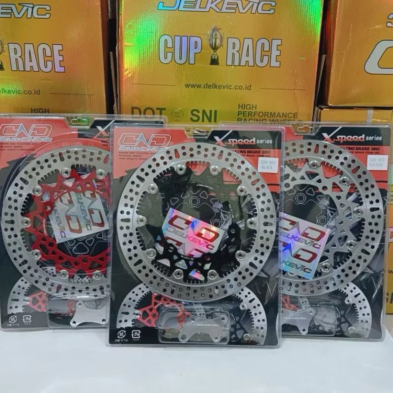 PIRINGAN CAKRAM DEPAN DELKEVIC 320MM NINJA RR CNC FLOATING BRAKE DISK DISC STANLESS HOLE LUBANG 6