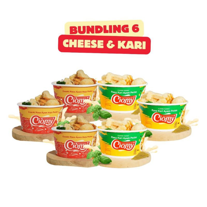 

MAKANAN RINGAN BUNDLING 6 Chesee & Kari REGULER CUP (3 Chesee 3 Kari)